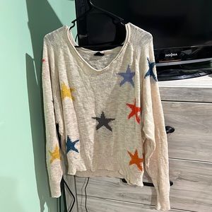 Blank Paige sweater with stars